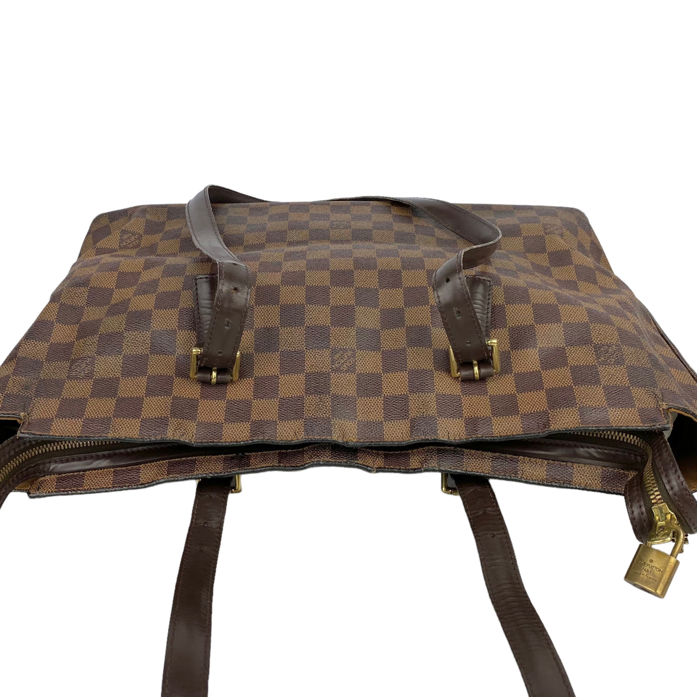 Louis Vuitton Chelsea Zip Tote in Damier Ebene top view