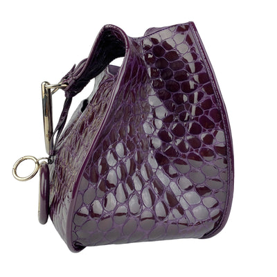 CHRISTIAN DIOR CROCODILE EMBOSSED TOTE BAG