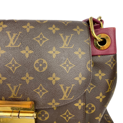 Louis Vuitton Olympe Tote with purple handles  Close up