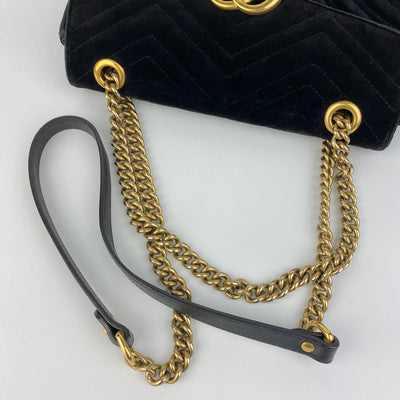 GUCCI MARMONT MEDIUM VELVET BAG