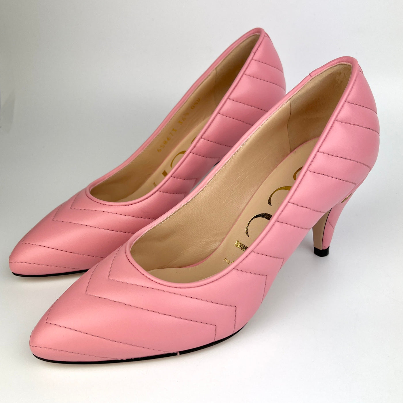 GUCCI CHARLOTTE CHEVRON PUMPS SIZE 36.5/ UK 3.5