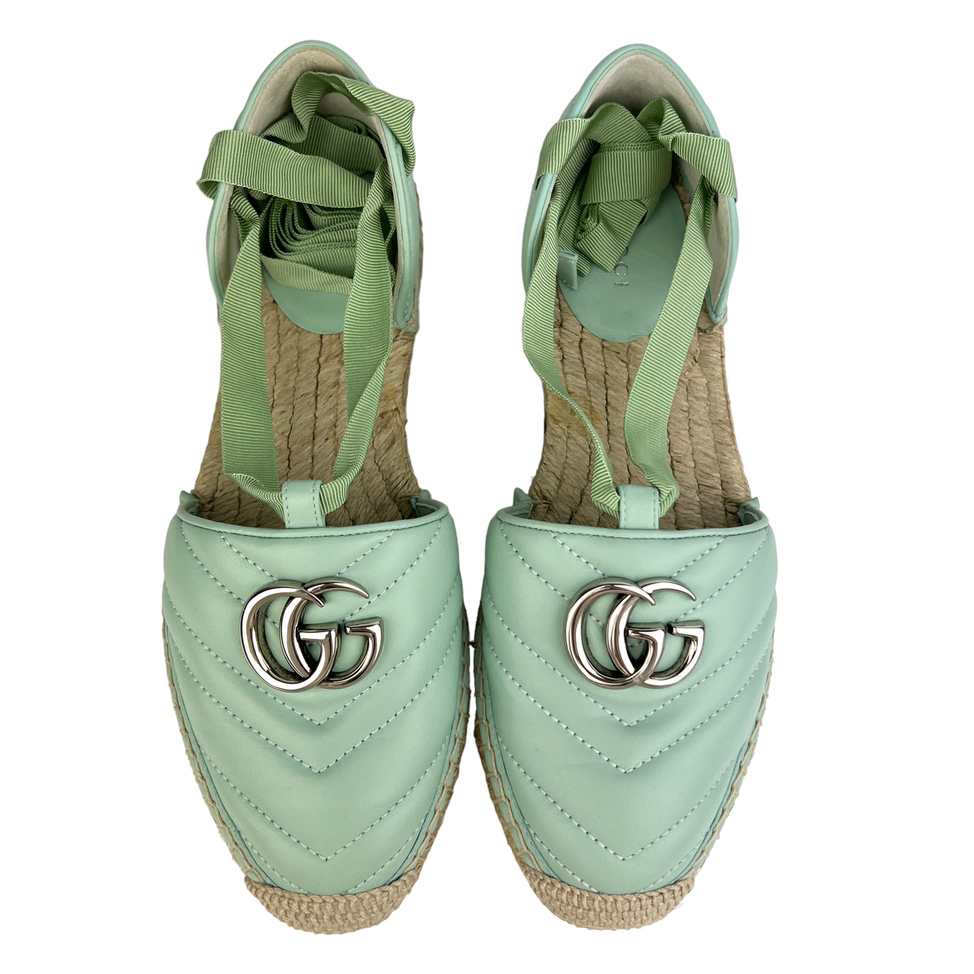 GUCCI MARMONT LACE UP ESPADRILLES SIZE 37/ UK 4