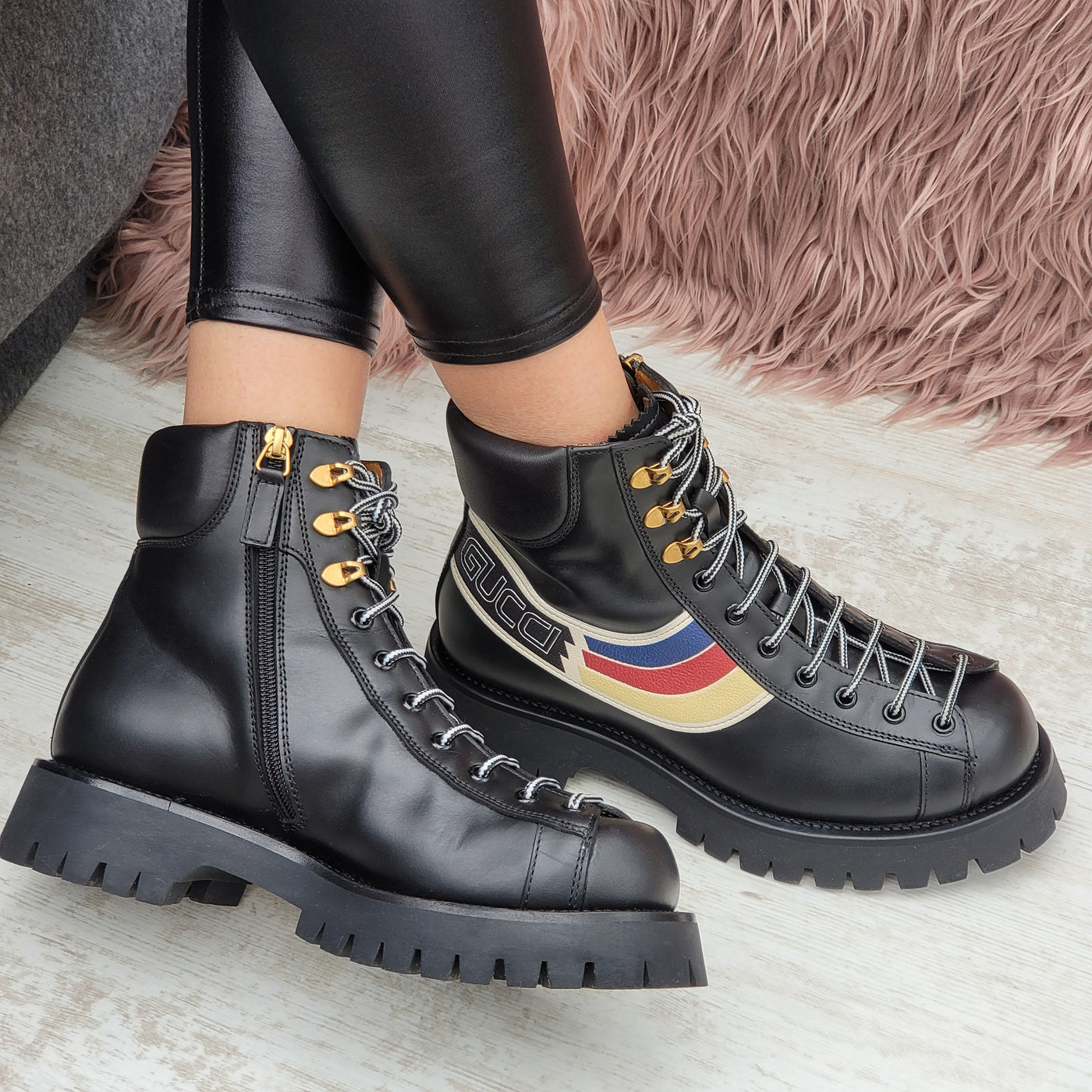 Gucci on sale chunky boots