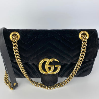 GUCCI MARMONT MEDIUM VELVET BAG