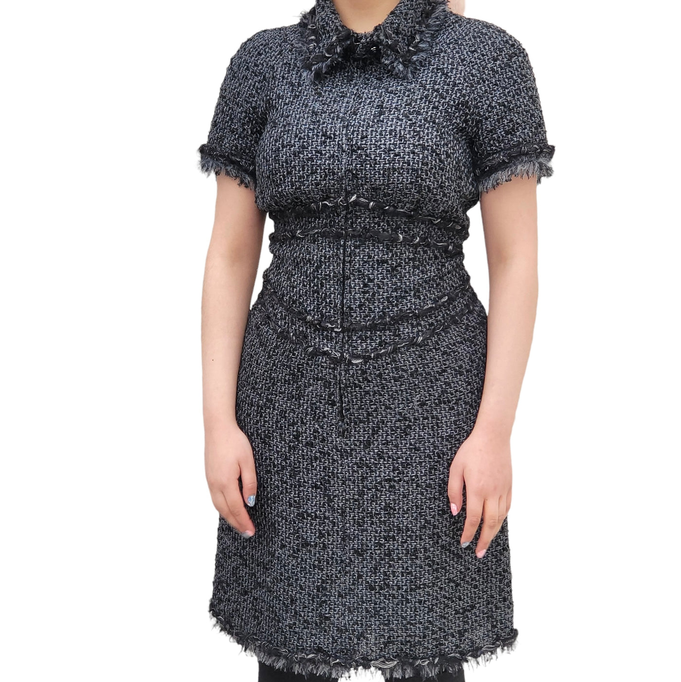 CHANEL TWEED DRESS SIZE 34/ UK 6