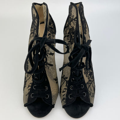 JIMMY CHOO LACE TIE UP BOOTS SIZE 36.5/ UK 3.5