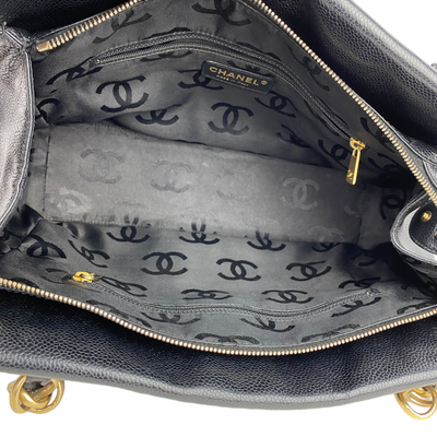 Chanel black Vintage Shoulder Bag  inner