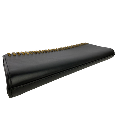 Saint Laurent black Studded Clutch Bag Bottom view