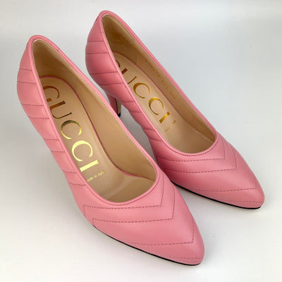 GUCCI CHARLOTTE CHEVRON PUMPS SIZE 36.5/ UK 3.5