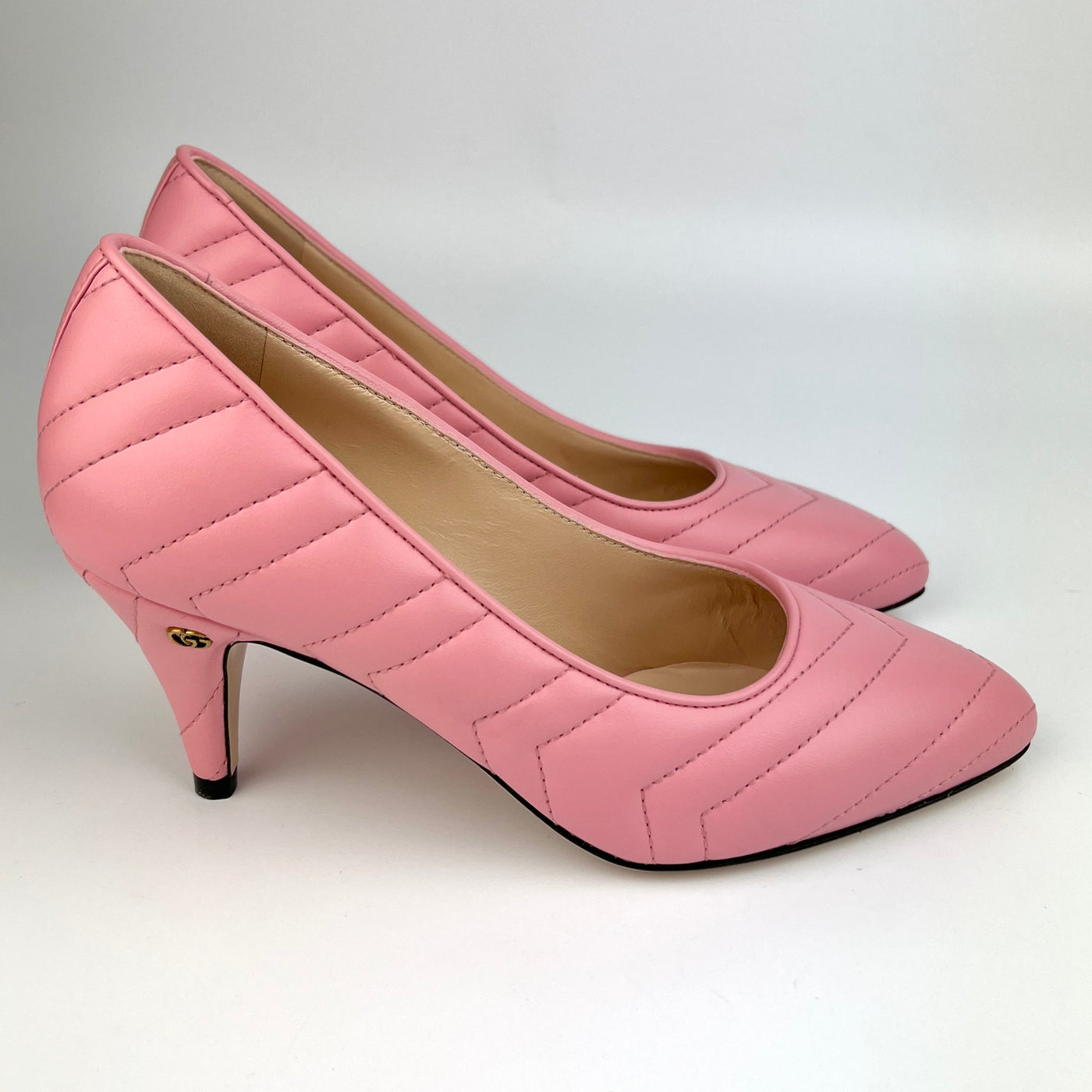 GUCCI CHARLOTTE CHEVRON PUMPS SIZE 36.5/ UK 3.5